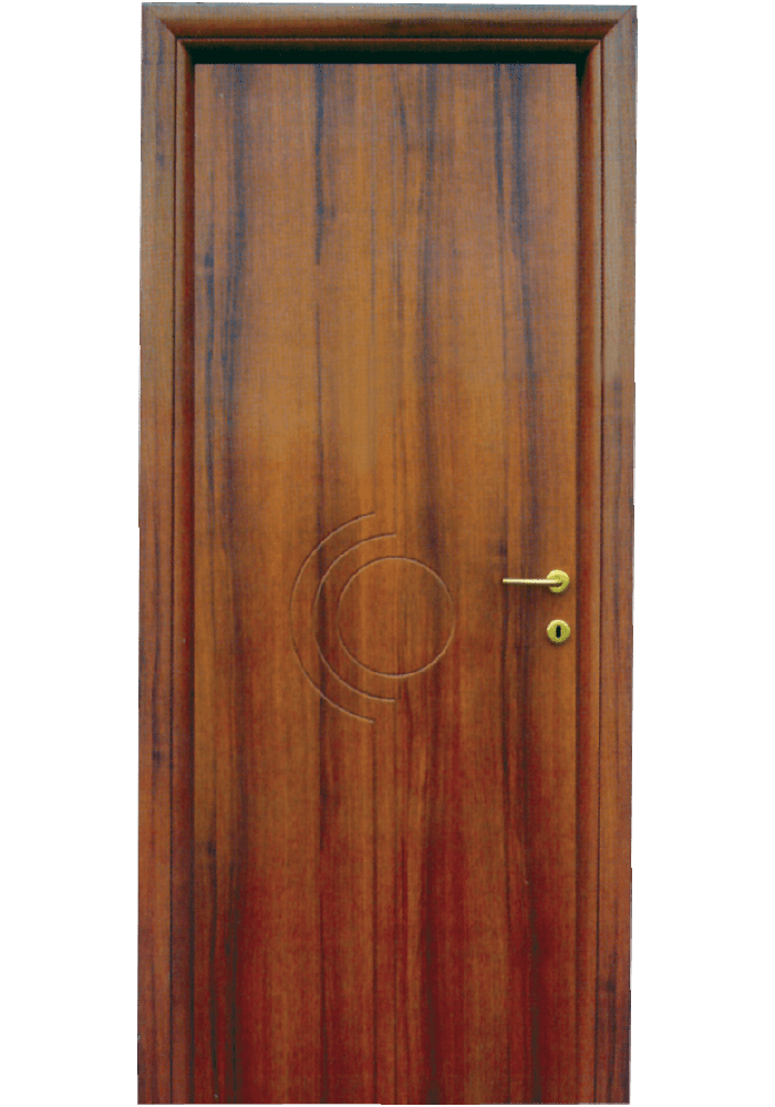 Εικόνα Θωρακισμένη Πόρτα Καρυδιά με inox