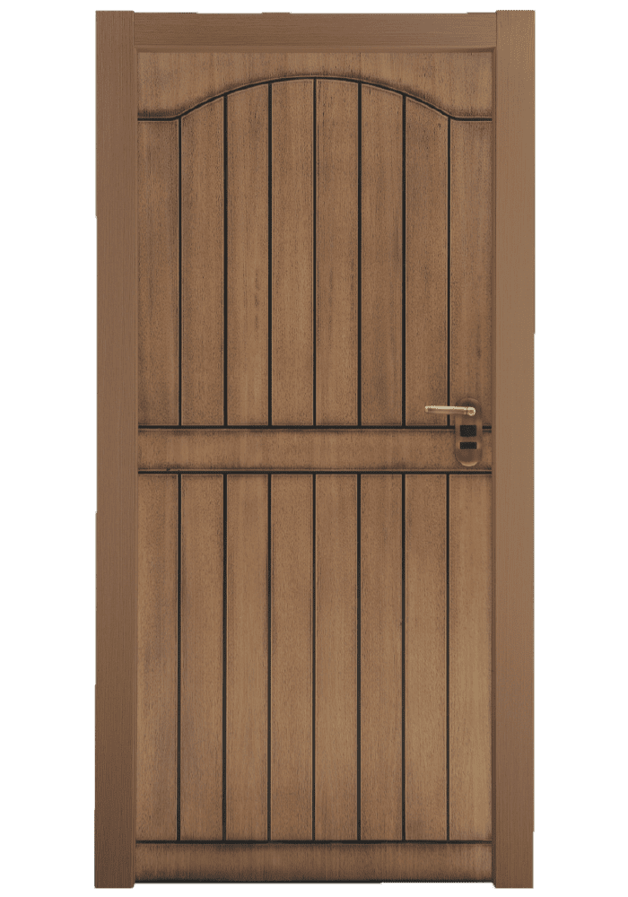 Εικόνα Θωρακισμένη Πόρτα Ανιγκρέ φυσικό με πατίνα μαύρη