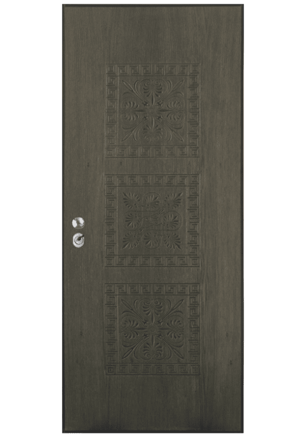 ex700 - Θωρακισμένη Πόρτα Δρυς φυσικό με σχέδιο τρισδιάστατο